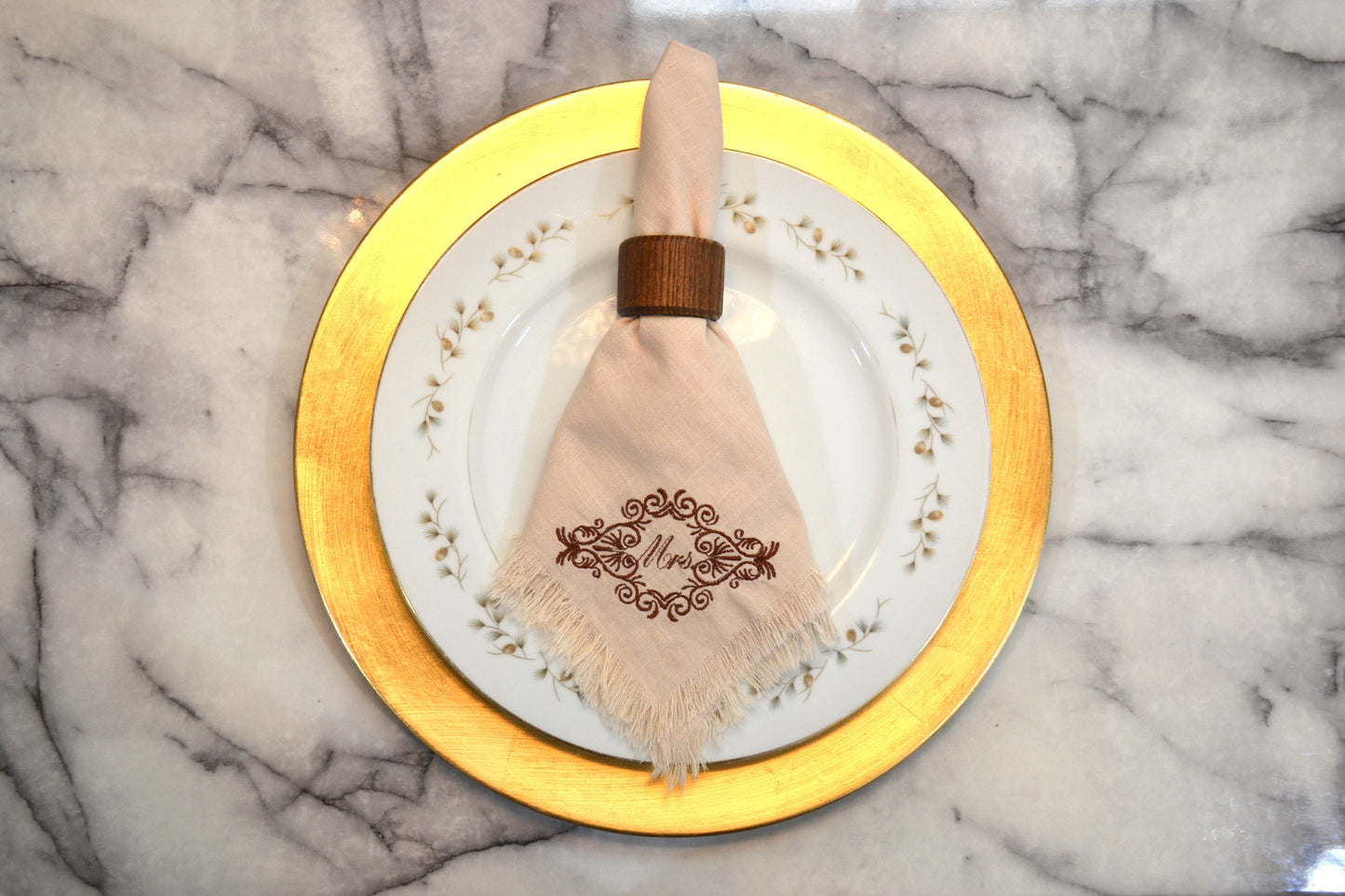 Just For 2 - MR. & MRS. Embroidered Cloth Napkins